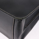 Salvatore Ferragamo Business Bag Leather Black Silver Auth 199057-13