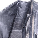 Salvatore Ferragamo Business Bag Leather Black Silver Auth 199057-20