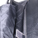 Salvatore Ferragamo Business Bag Leather Black Silver Auth 199057-23