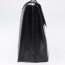 Salvatore Ferragamo Business Bag Leather Black Silver Auth 199057-5