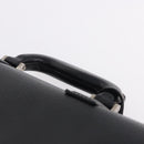 Salvatore Ferragamo Business Bag Leather Black Silver Auth 199057-8