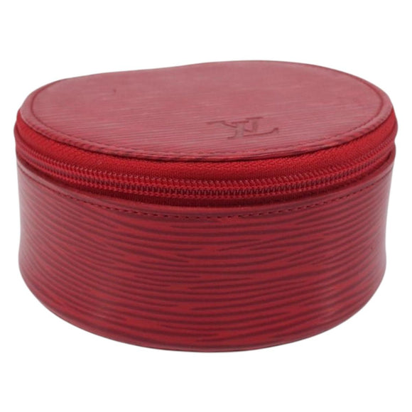 LOUIS VUITTON Epi Ecrin Bijoux 10 Jewelry Box Red M48217 LV Auth 199058A