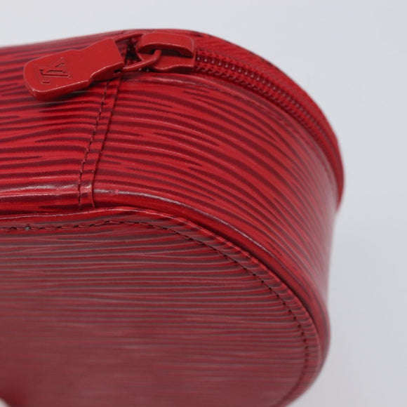 LOUIS VUITTON Epi Ecrin Bijoux 10 Jewelry Box Red M48217 LV Auth 199058A