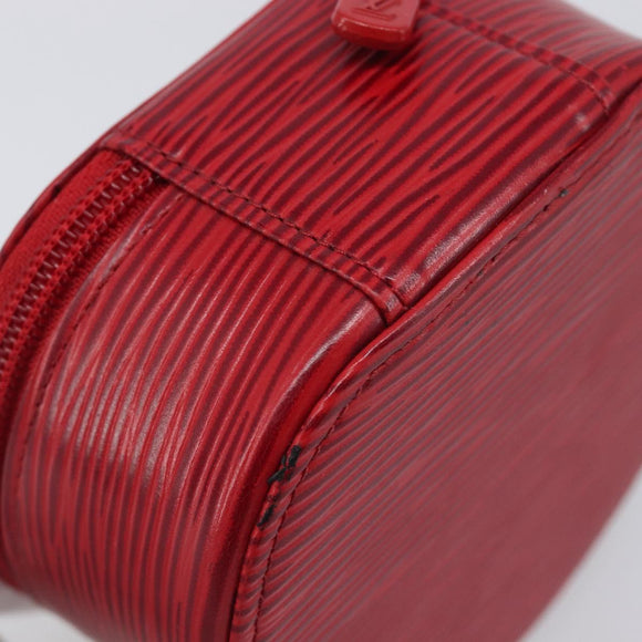 LOUIS VUITTON Epi Ecrin Bijoux 10 Jewelry Box Red M48217 LV Auth 199058A