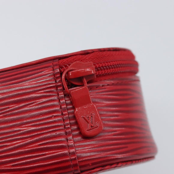 LOUIS VUITTON Epi Ecrin Bijoux 10 Jewelry Box Red M48217 LV Auth 199058A