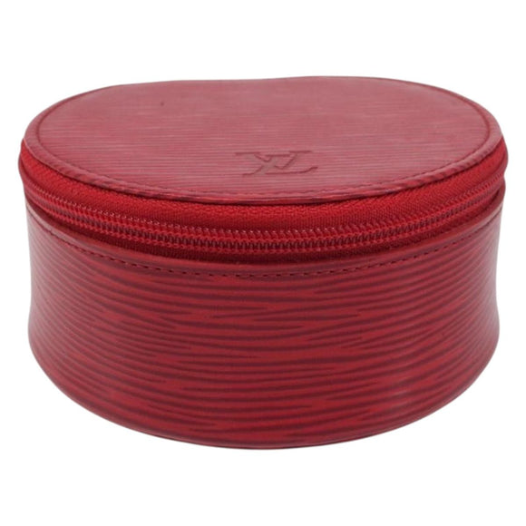LOUIS VUITTON Epi Ecrin Bijoux 10 Jewelry Box Red M48217 LV Auth 199058A