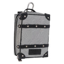 LOUIS VUITTON Monogram BackpackTrunk Charm Silver Black M01392 LV Auth 199063M-1