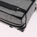 LOUIS VUITTON Monogram BackpackTrunk Charm Silver Black M01392 LV Auth 199063M-17