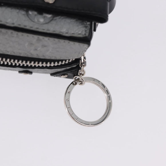 LOUIS VUITTON Monogram BackpackTrunk Charm Silver Black M01392 LV Auth 199063M