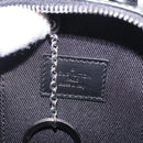 LOUIS VUITTON Monogram BackpackTrunk Charm Silver Black M01392 LV Auth 199063M-22