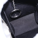 LOUIS VUITTON Monogram BackpackTrunk Charm Silver Black M01392 LV Auth 199063M-10