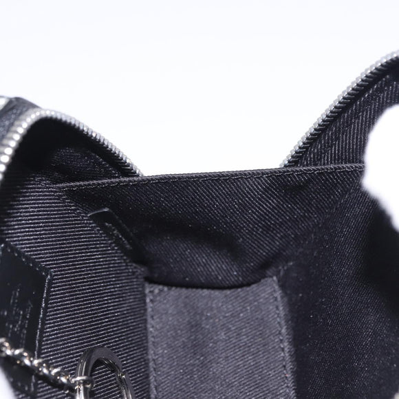 LOUIS VUITTON Monogram BackpackTrunk Charm Silver Black M01392 LV Auth 199063M