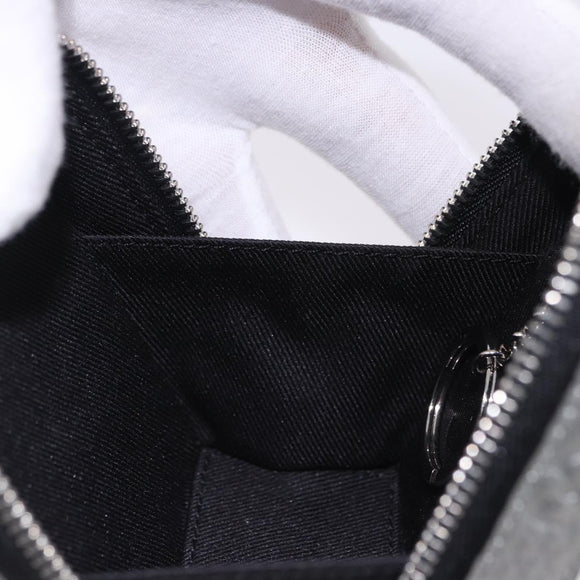 LOUIS VUITTON Monogram BackpackTrunk Charm Silver Black M01392 LV Auth 199063M