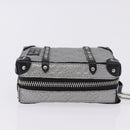 LOUIS VUITTON Monogram BackpackTrunk Charm Silver Black M01392 LV Auth 199063M-3