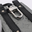 LOUIS VUITTON Monogram BackpackTrunk Charm Silver Black M01392 LV Auth 199063M-8