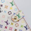 LOUIS VUITTON Monogram Multicolor Agenda PM Cover White R20896 LV Auth 199066-17