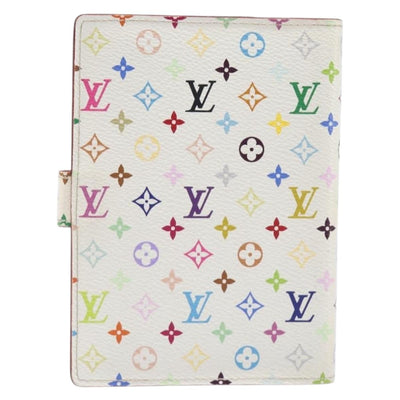 LOUIS VUITTON Monogram Multicolor Agenda PM Cover White R20896 LV Auth 199066 - 0