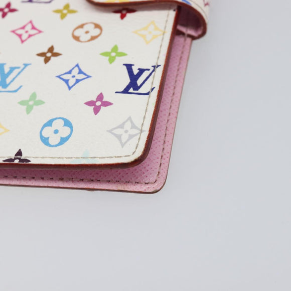 LOUIS VUITTON Monogram Multicolor Agenda PM Cover White R20896 LV Auth 199066