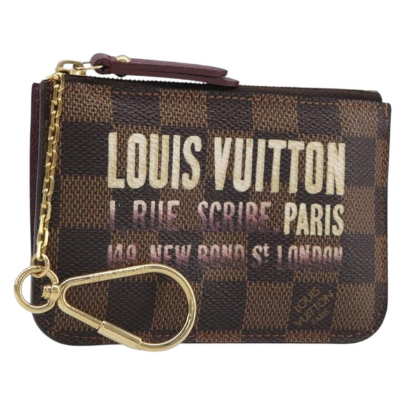LOUIS VUITTON Damier Ebene Pochette Cles NM Coin Purse N63094 LV Auth 199071