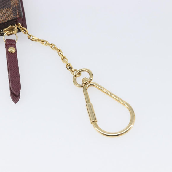 LOUIS VUITTON Damier Ebene Pochette Cles NM Coin Purse N63094 LV Auth 199071