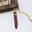 LOUIS VUITTON Damier Ebene Pochette Cles NM Coin Purse N63094 LV Auth 199071-8
