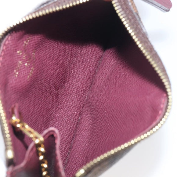 LOUIS VUITTON Damier Ebene Pochette Cles NM Coin Purse N63094 LV Auth 199071