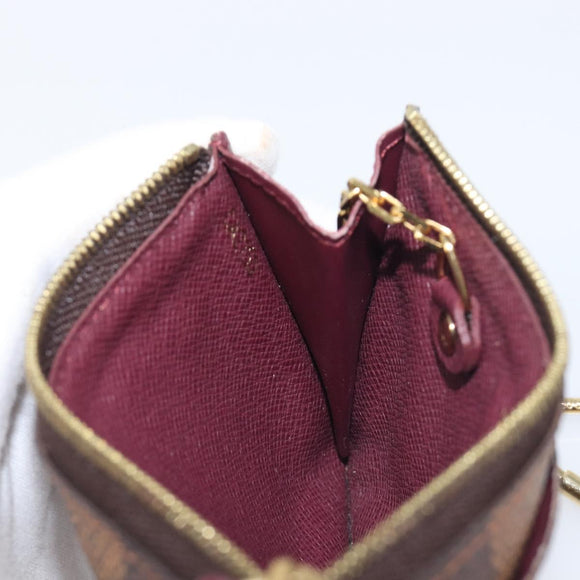 LOUIS VUITTON Damier Ebene Pochette Cles NM Coin Purse N63094 LV Auth 199071