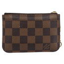 LOUIS VUITTON Damier Ebene Pochette Cles NM Coin Purse N63094 LV Auth 199071-2