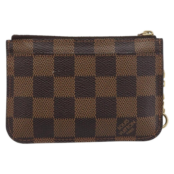 LOUIS VUITTON Damier Ebene Pochette Cles NM Coin Purse N63094 LV Auth 199071