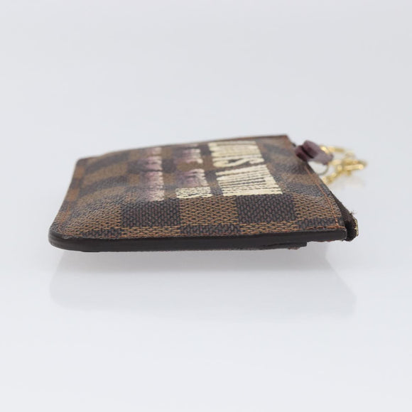 LOUIS VUITTON Damier Ebene Pochette Cles NM Coin Purse N63094 LV Auth 199071