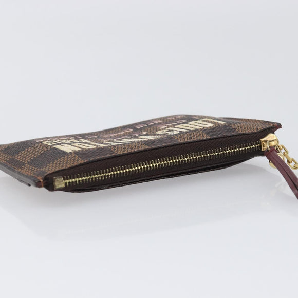 LOUIS VUITTON Damier Ebene Pochette Cles NM Coin Purse N63094 LV Auth 199071