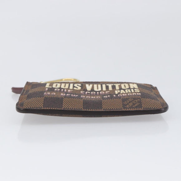 LOUIS VUITTON Damier Ebene Pochette Cles NM Coin Purse N63094 LV Auth 199071
