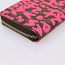 LOUIS VUITTON Monogram Graffiti Zippy Wallet Pink M93710 LV Auth 199073V-16