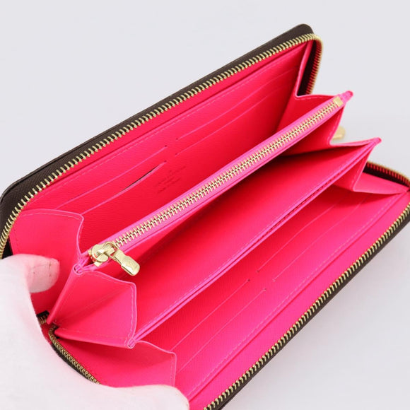 LOUIS VUITTON Monogram Graffiti Zippy Wallet Pink M93710 LV Auth 199073V