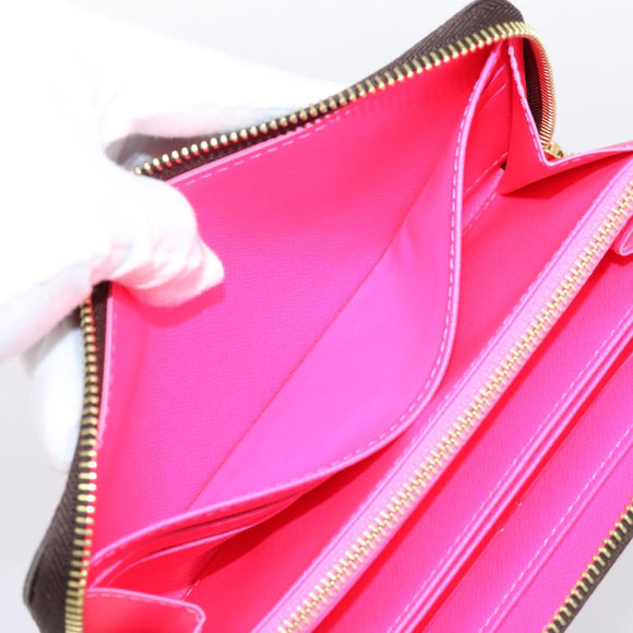 LOUIS VUITTON Monogram Graffiti Zippy Wallet Pink M93710 LV Auth 199073V