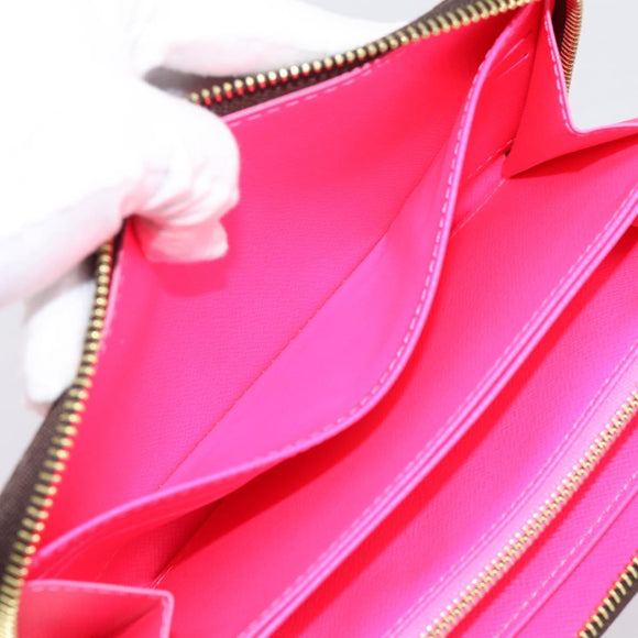 LOUIS VUITTON Monogram Graffiti Zippy Wallet Pink M93710 LV Auth 199073V