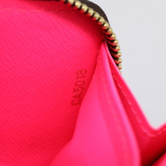 LOUIS VUITTON Monogram Graffiti Zippy Wallet Pink M93710 LV Auth 199073V
