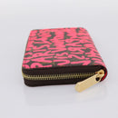 LOUIS VUITTON Monogram Graffiti Zippy Wallet Pink M93710 LV Auth 199073V-3