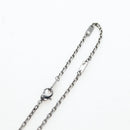 LOUIS VUITTON LV Initials Necklace Metal Silver Blue M80208 LV Auth 199075SAM-11