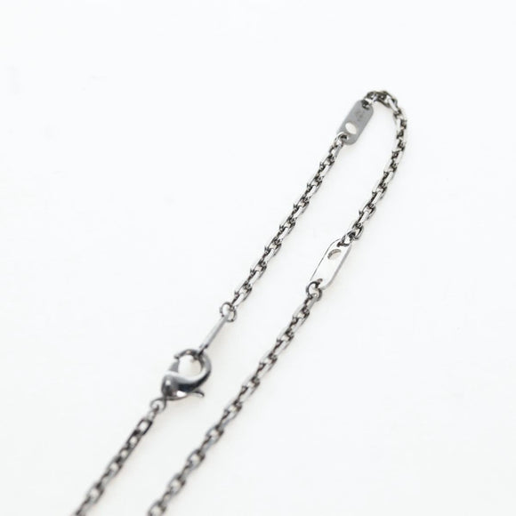 LOUIS VUITTON LV Initials Necklace Metal Silver Blue M80208 LV Auth 199075SAM