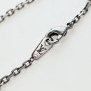 LOUIS VUITTON LV Initials Necklace Metal Silver Blue M80208 LV Auth 199075SAM-12