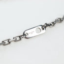 LOUIS VUITTON LV Initials Necklace Metal Silver Blue M80208 LV Auth 199075SAM-13
