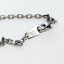LOUIS VUITTON LV Initials Necklace Metal Silver Blue M80208 LV Auth 199075SAM-14