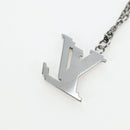LOUIS VUITTON LV Initials Necklace Metal Silver Blue M80208 LV Auth 199075SAM-8