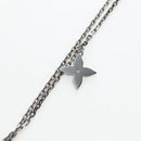 LOUIS VUITTON LV Initials Necklace Metal Silver Blue M80208 LV Auth 199075SAM-9
