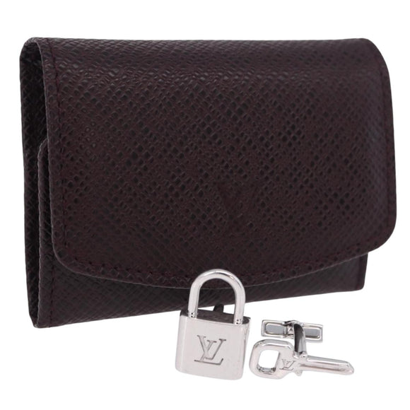 LOUIS VUITTON Boutondu Manchette Cadena & Key Cuffs Ag925 Silver LV Auth 199076V