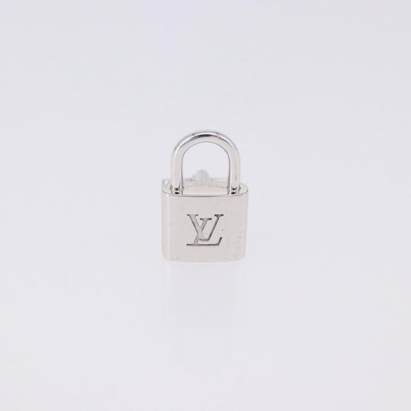 LOUIS VUITTON Boutondu Manchette Cadena & Key Cuffs Ag925 Silver LV Auth 199076V