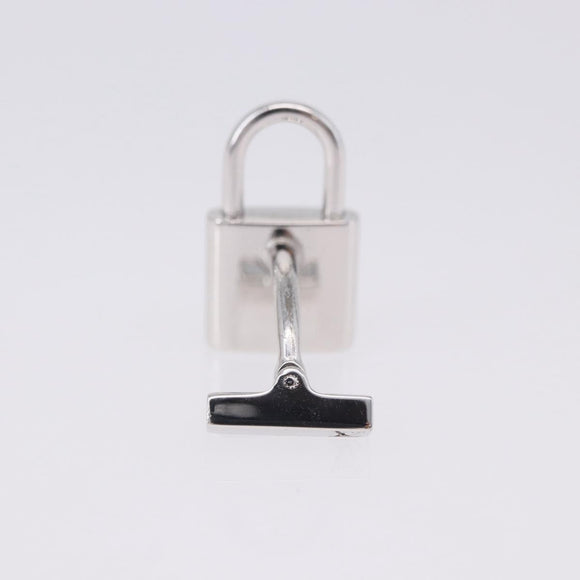 LOUIS VUITTON Boutondu Manchette Cadena & Key Cuffs Ag925 Silver LV Auth 199076V