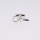 LOUIS VUITTON Boutondu Manchette Cadena & Key Cuffs Ag925 Silver LV Auth 199076V-26