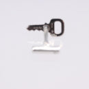 LOUIS VUITTON Boutondu Manchette Cadena & Key Cuffs Ag925 Silver LV Auth 199076V-27